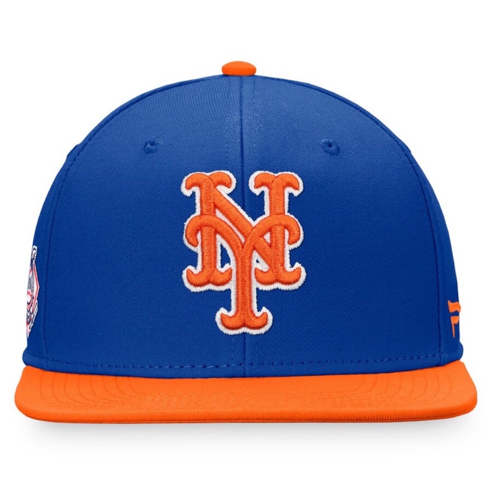 Men's New York Mets Fanatics Royal/Orange Fundamental Two-Tone Snapback Hat